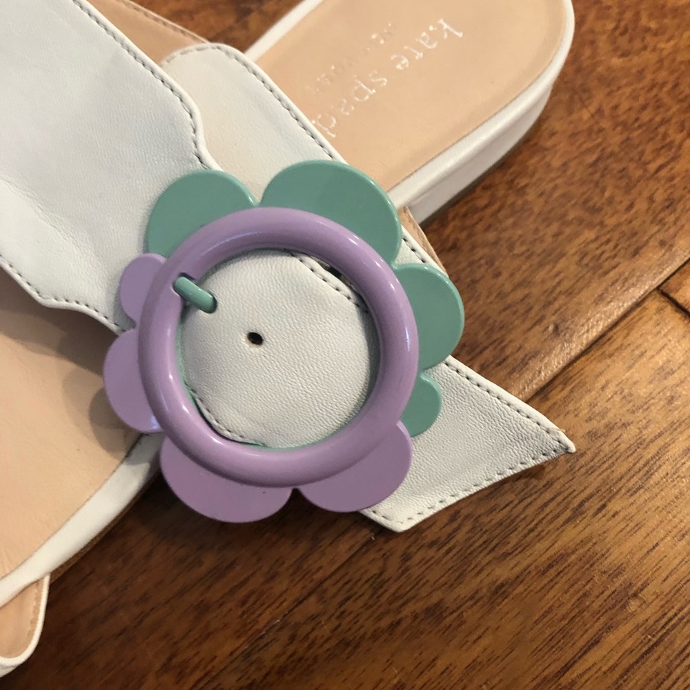 Kate Spade Women's White Fabi Sandals - Picture 2 of 10